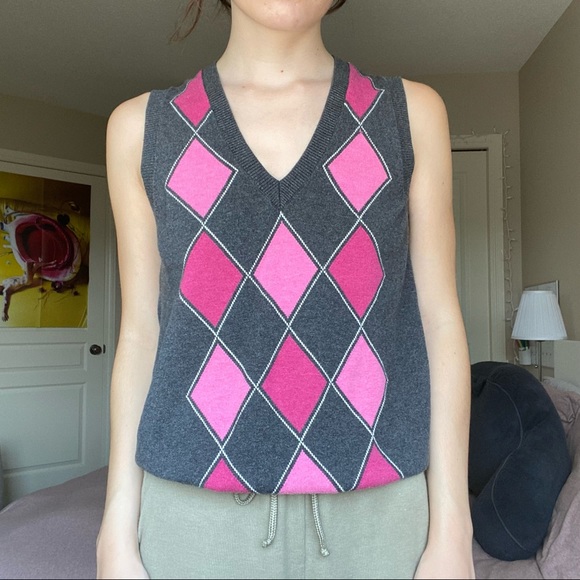 argyle sweater vest - Picture 2 of 4